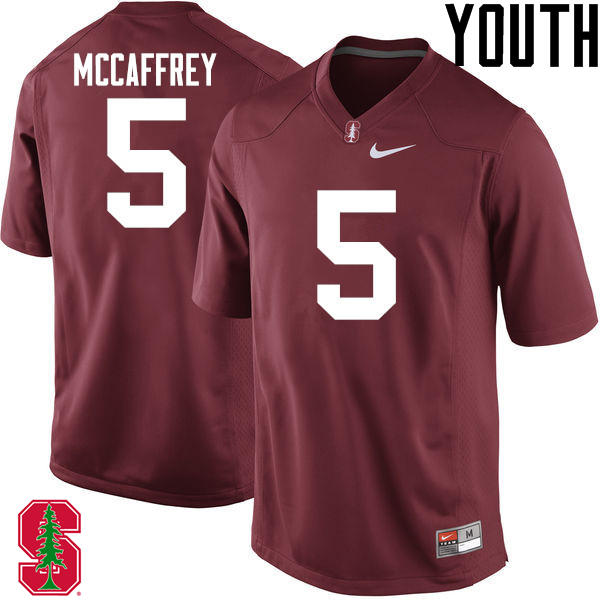 Youth Stanford Cardinal #5 Christian McCaffrey College Football Jerseys Sale-Cardinal - Click Image to Close